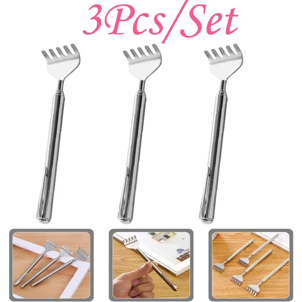 Compact Telescopic Back Massager – Portable Extendable Stainless Steel, Ideal Birthday Gift & Christmas Stocking Stuffer for Sen
