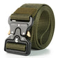 1 Piece Men's Tactical Sports Belt, Quick Release Symmetrical Buckle, Polyester Fiber, Suitable for Outdoor Training Military