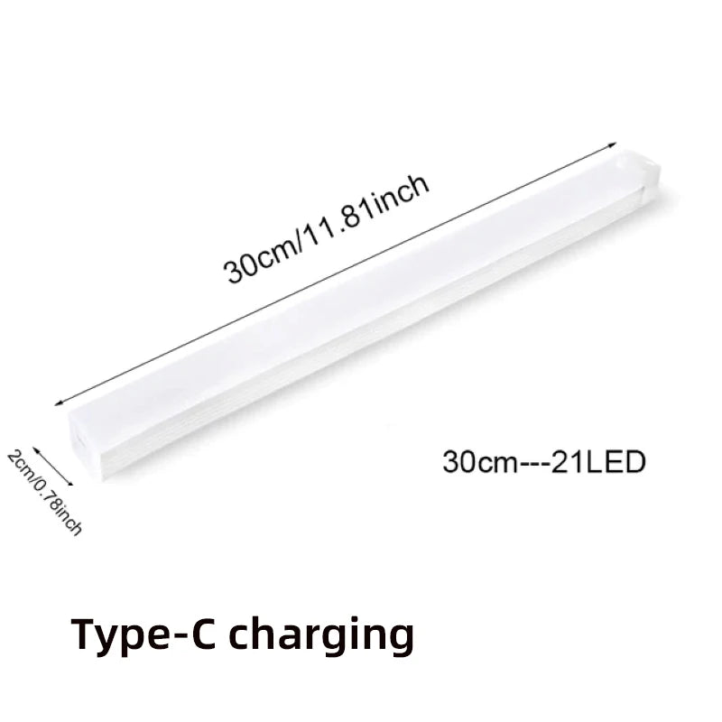Motion Sensor Lamp Night Light Wireless LED USB Type C Rechargeable Lamp for Kitchen Cabinet Bedroom Wardrobe Staircase Lighting